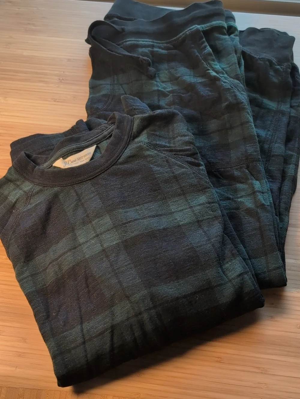 J.Ctrw Loungewear Set_blackwatch plaid